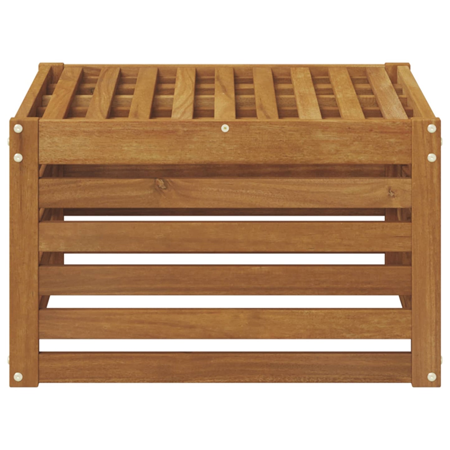 Ute fotstøtte Solid akasietre Naturlig 59 x 59 x 37 cm