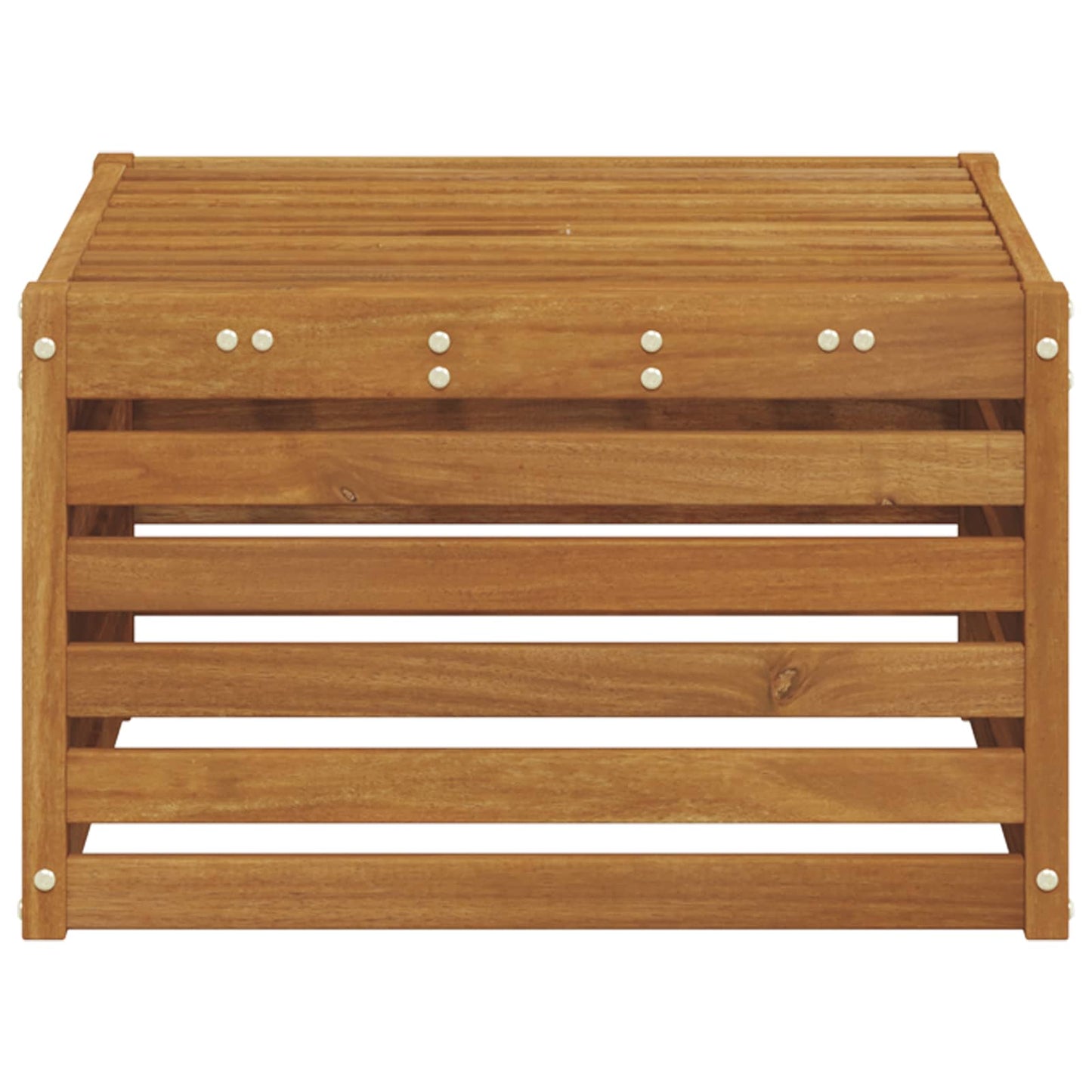 Ute fotstøtte Solid akasietre Naturlig 59 x 59 x 37 cm