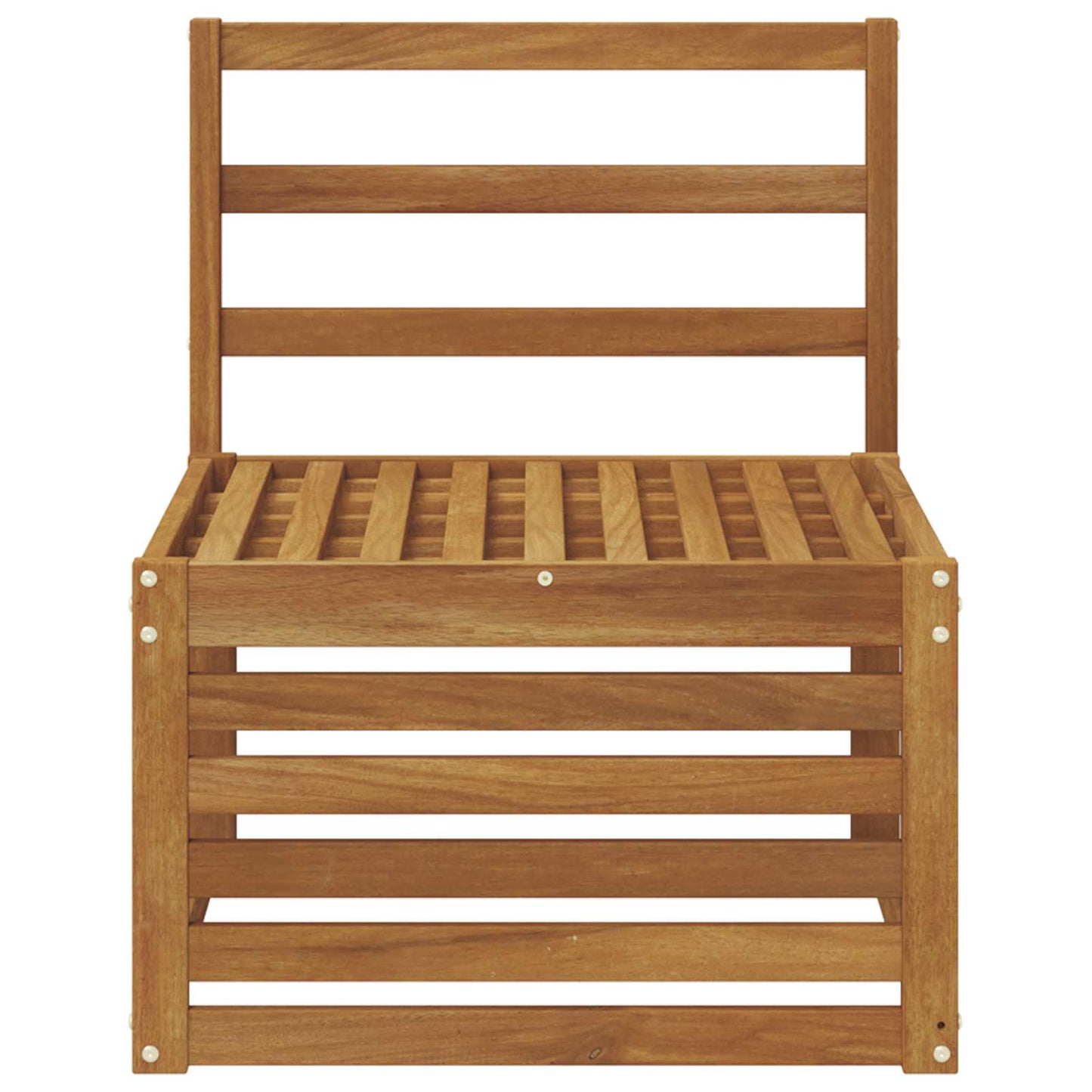 Ute Midt Sofa Solid akasietre Naturlig 59 x 63 x 73 cm