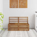 2 Stk Ute Midt Sofa Solid akasietre Naturlig 118 x 63 x 73 cm