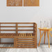 Ute Hjørnesofa Solid akasietre Naturlig 63 x 63 x 73 cm