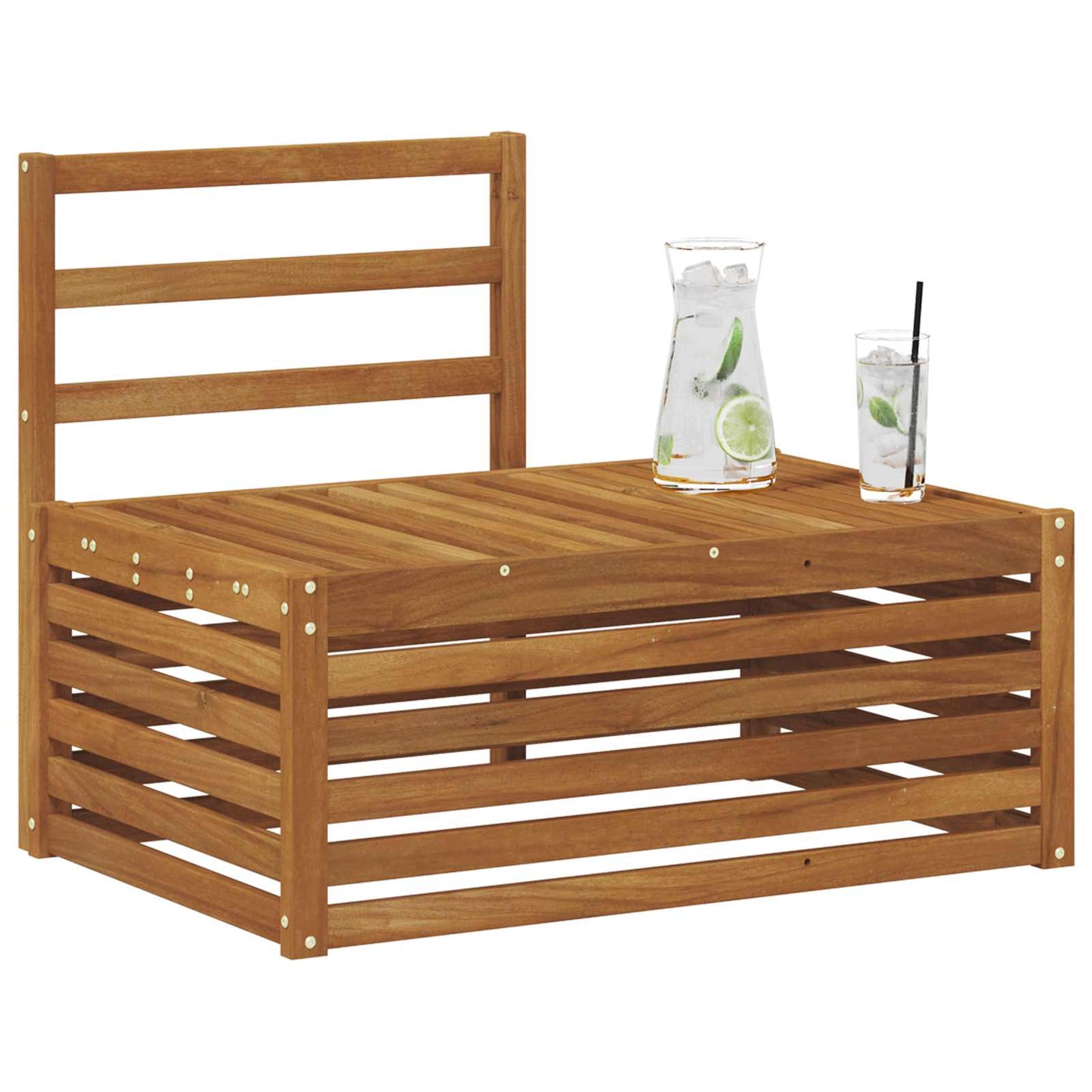 Utendørs End Sofagruppe Naturlig 91 x 63 x 73 cm
