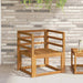 Armlene 2 pcs Naturlig 59 x 4 x 73 cm Solid akasietre