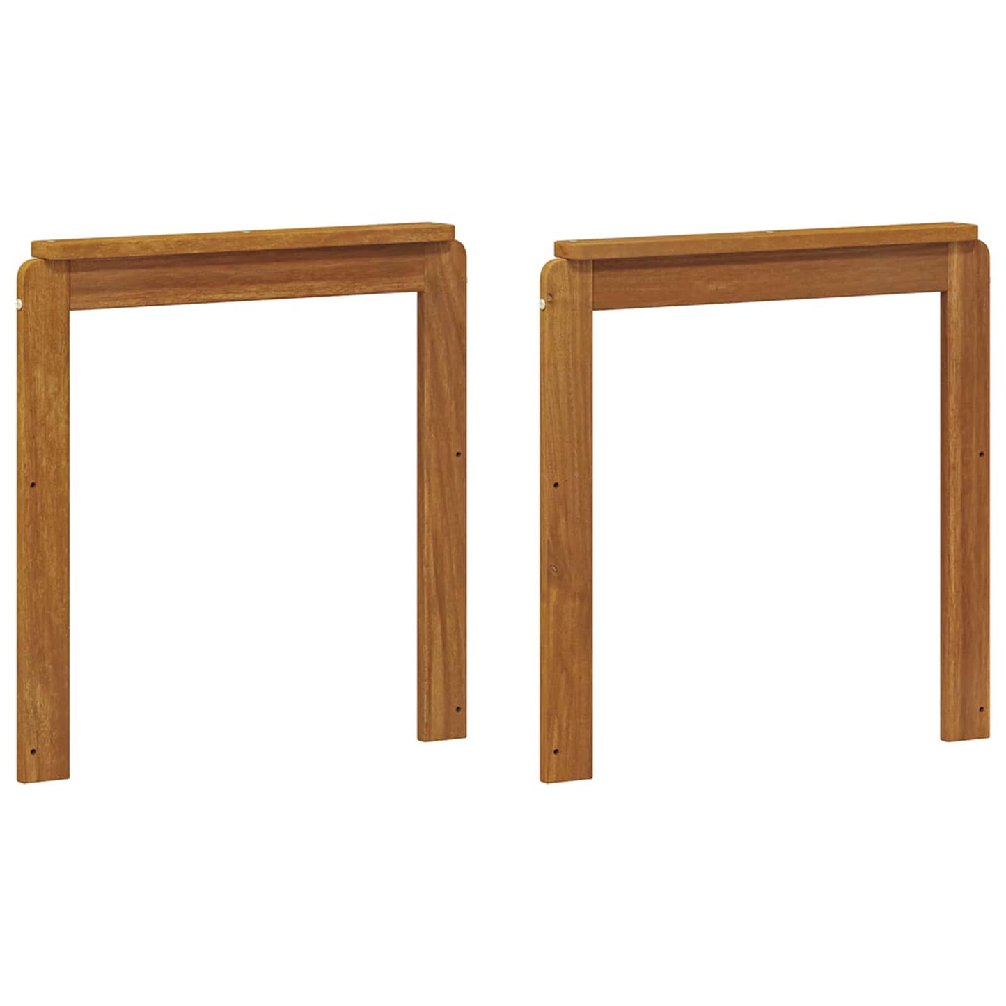 Armlener 2 pcs Brun 59 x 6 x 61 cm Konstruert tre