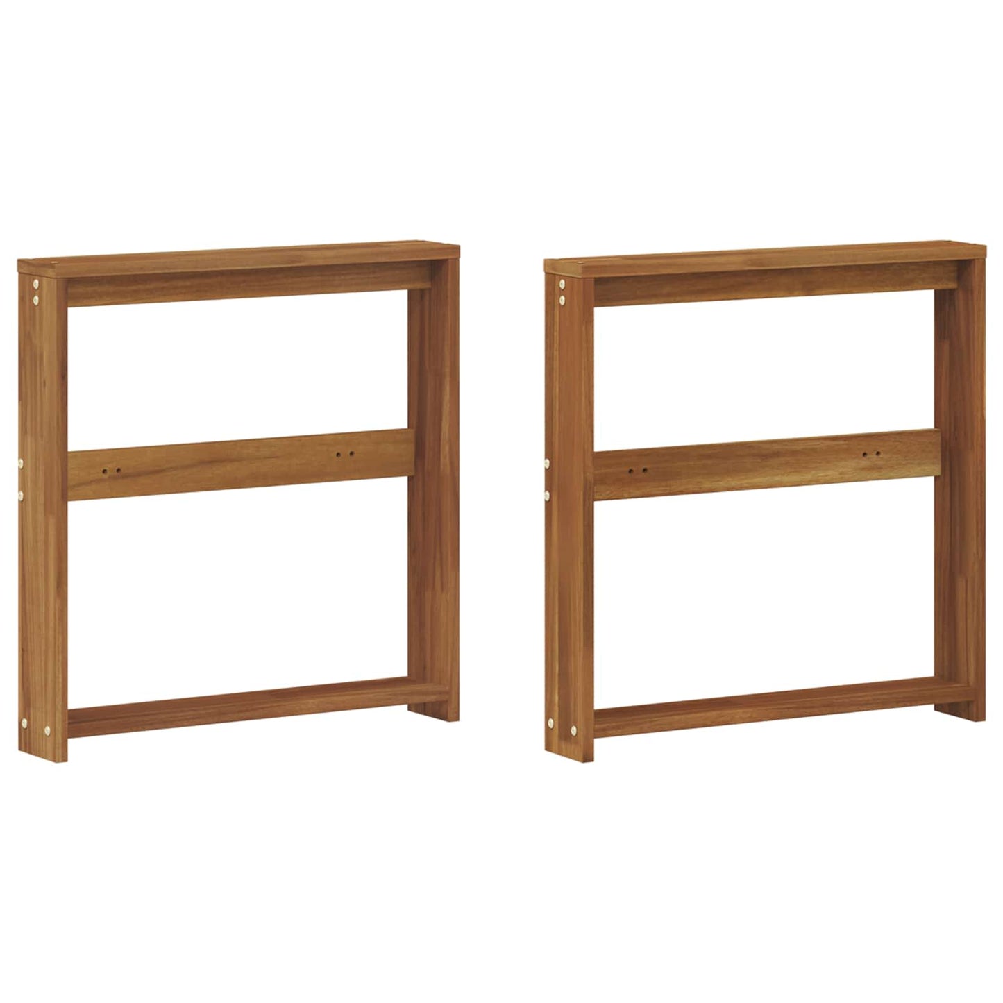 Armlene 2 stk. Naturlig 58,5 x 10 x 61 cm Solid akasietre