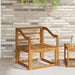 Armlene 2 pcs Naturlig 59 x 4 x 73 cm Solid akasietre