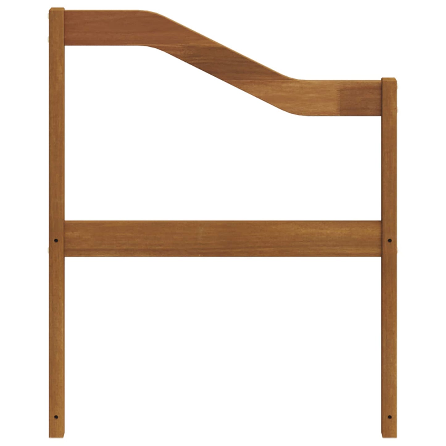 Armlene 2 pcs Naturlig 59 x 4 x 73 cm Solid akasietre