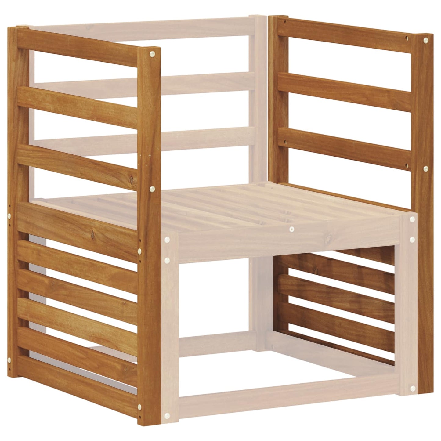 Armlener 2 pcs Brun 59 x 4 x 73 cm Konstruert tre