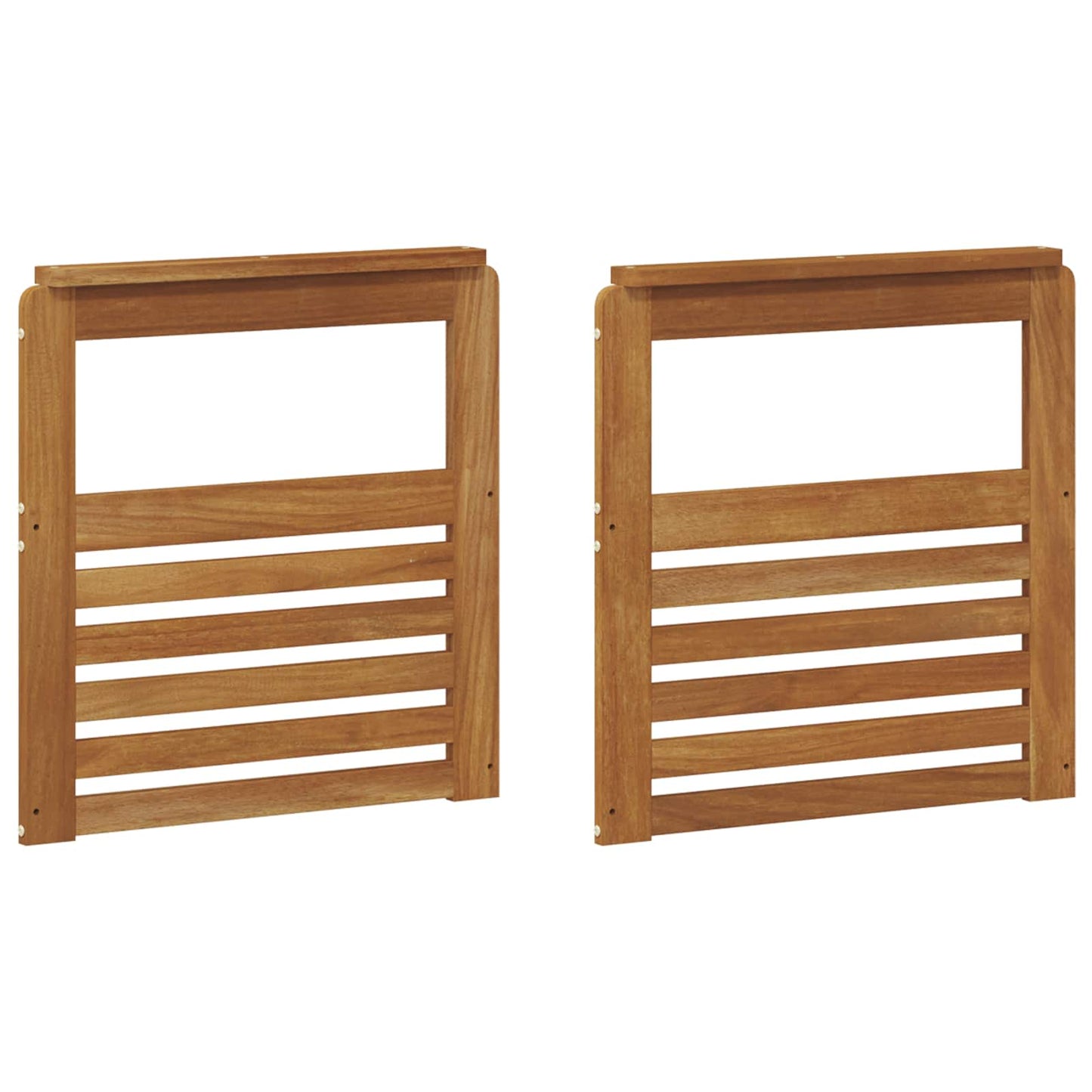 Armlener 2 pcs Brun 59 x 6 x 61 cm Konstruert tre