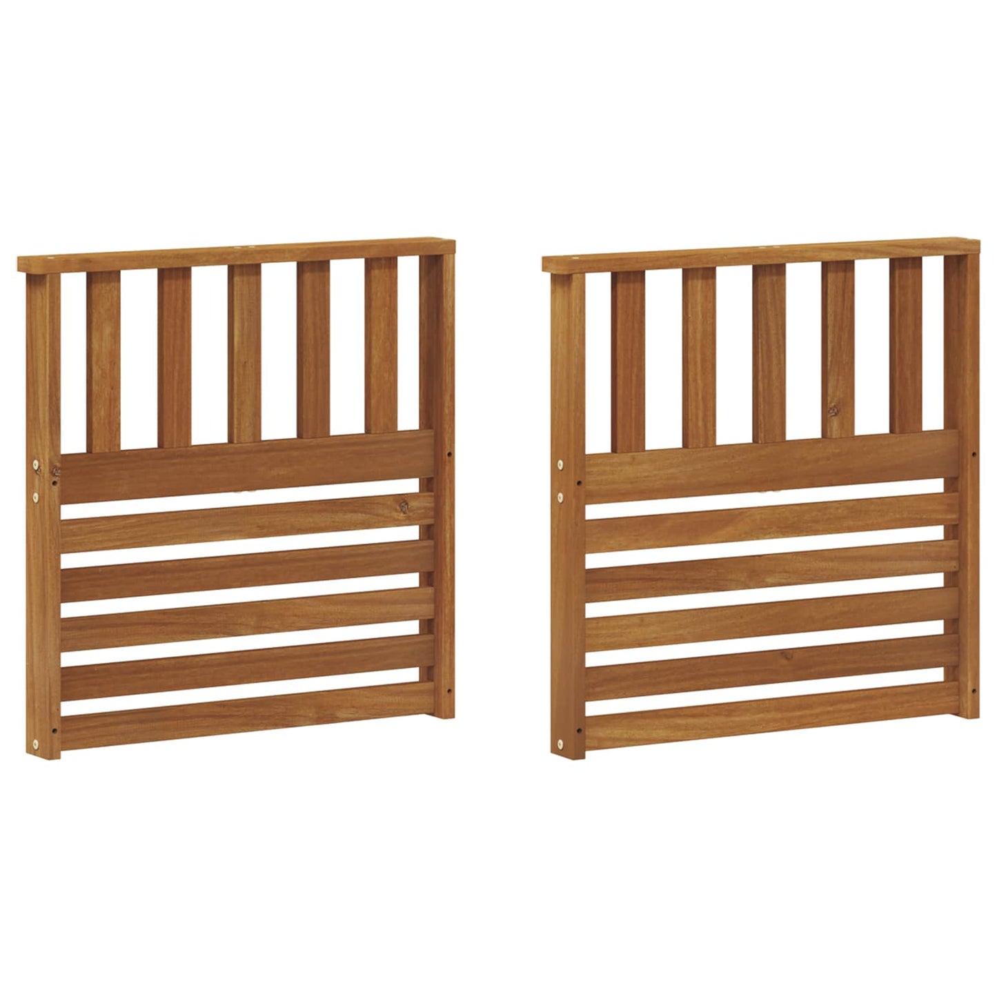 Armlener 2 pcs Brun 60 x 6 x 61 cm Konstruert tre