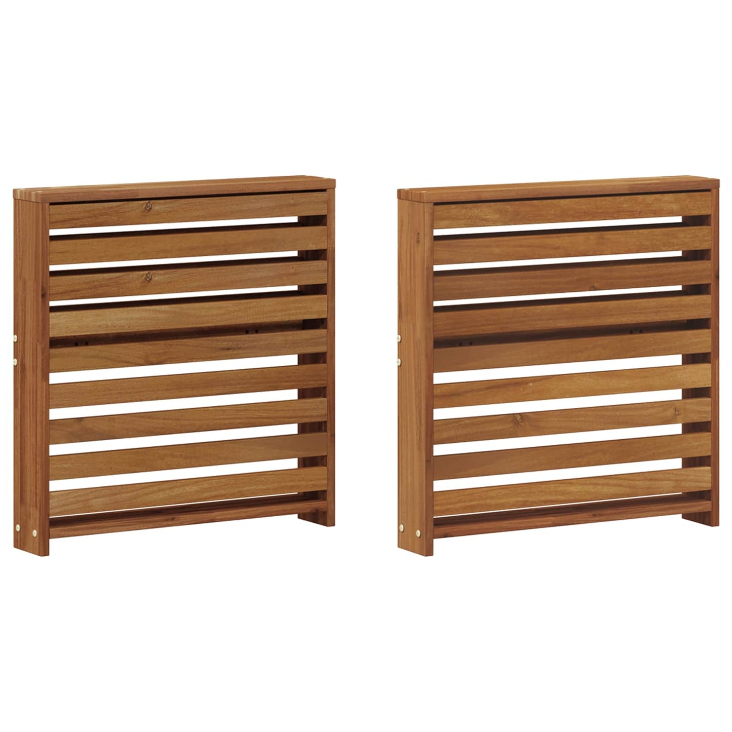 Armlener 2 pcs Brun 58.5 x 10 x 61 cm Konstruert tre
