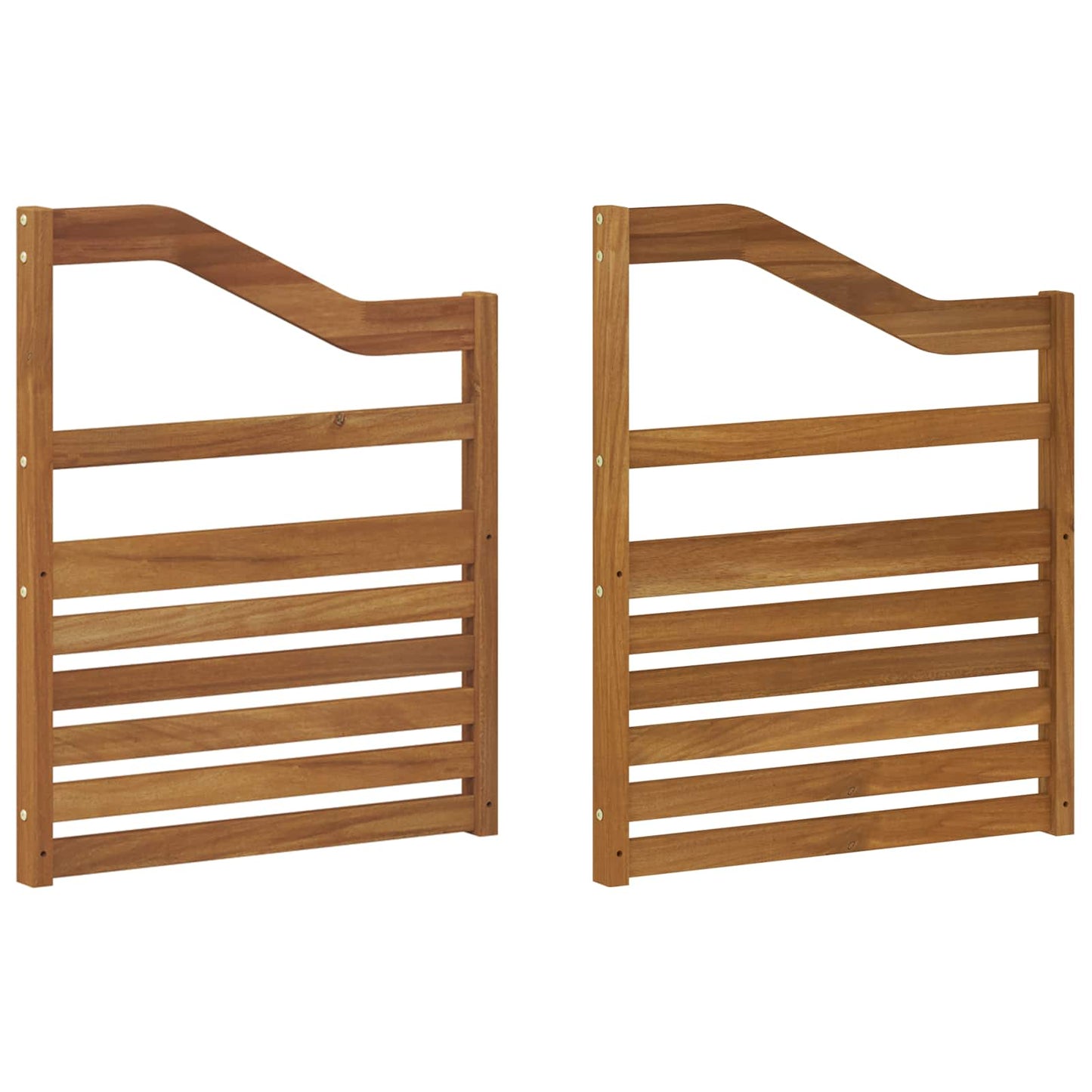 Armlener 2 pcs Brun 59 x 4 x 73 cm Konstruert tre