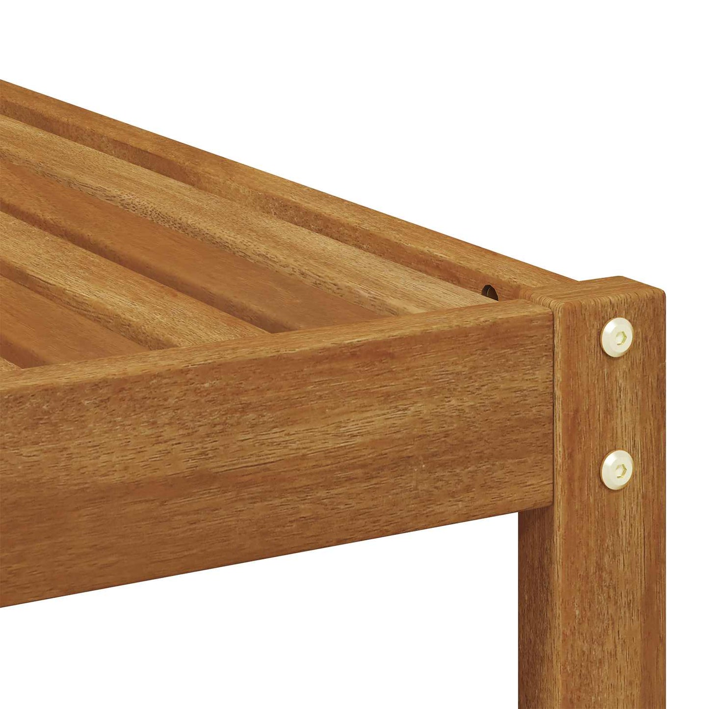 Utebord Solid akasietre Naturlig 79 x 79 x 37 cm vidaXL