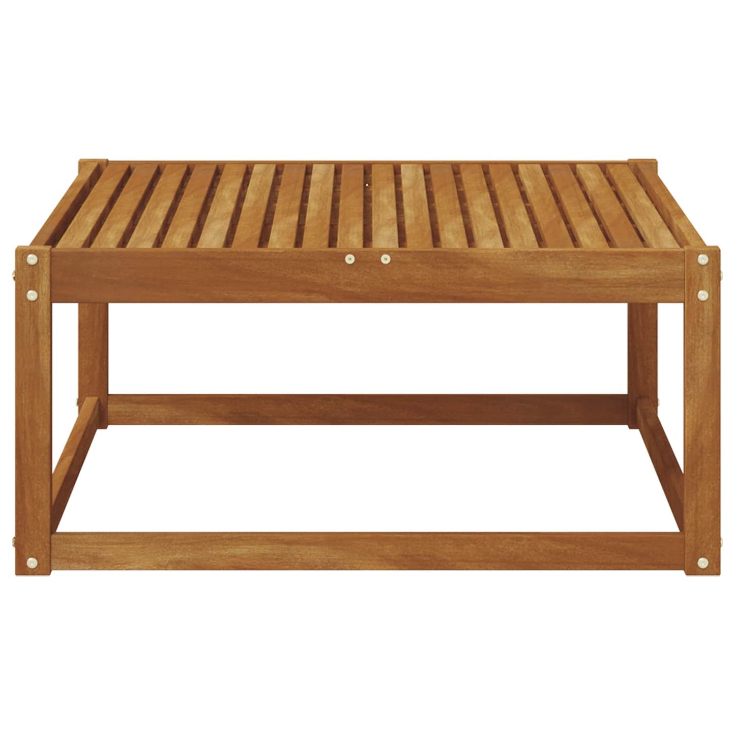Utebord Solid akasietre Naturlig 79 x 79 x 37 cm vidaXL