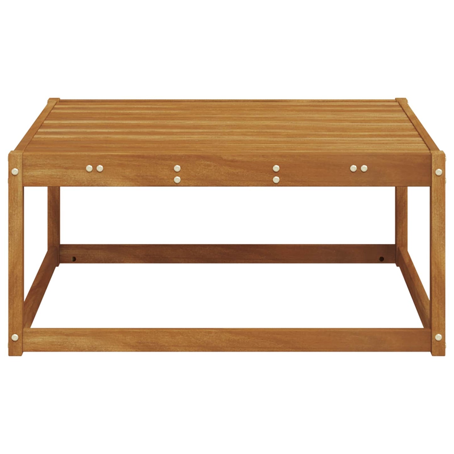 Utebord Solid akasietre Naturlig 79 x 79 x 37 cm vidaXL