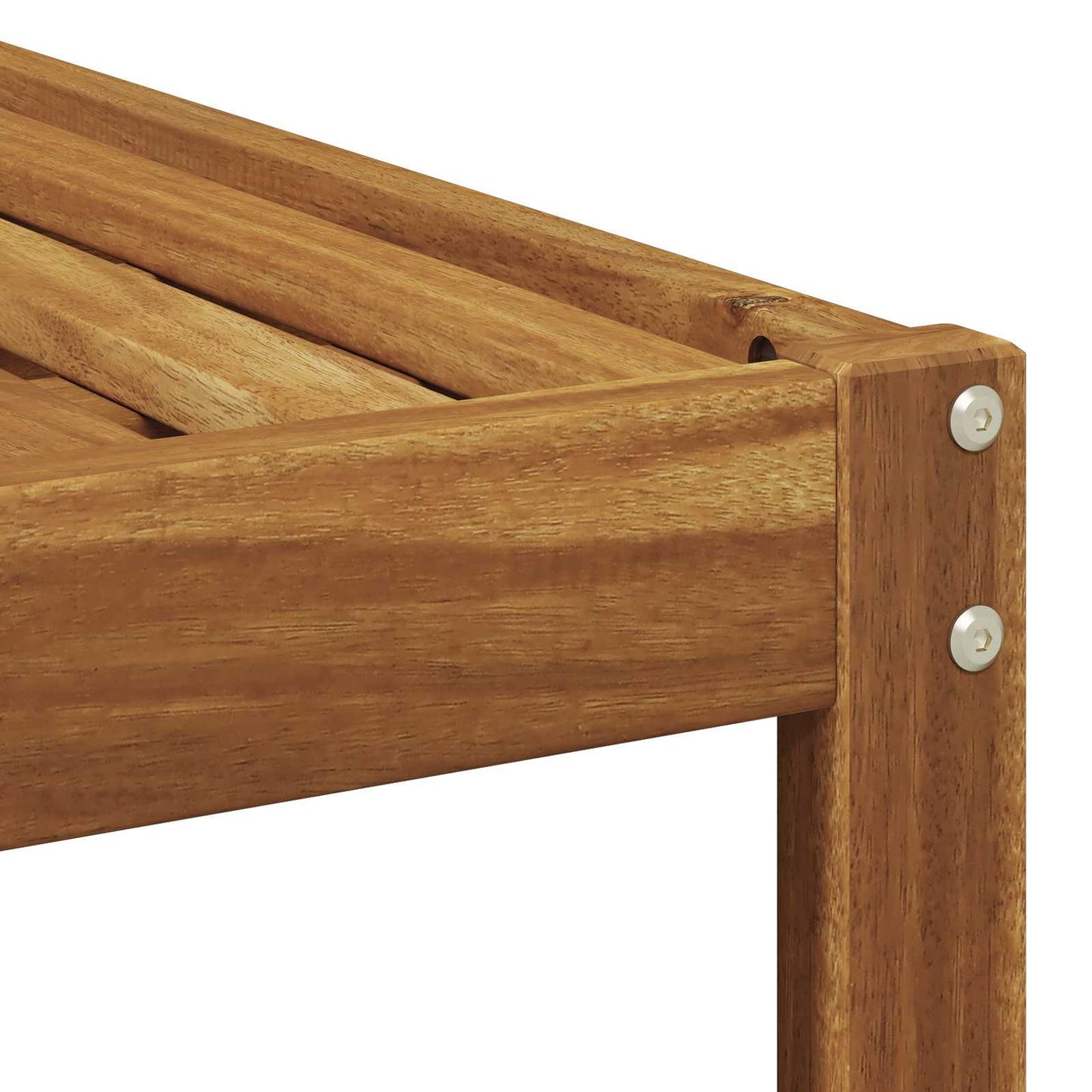 Ute fotstøtte Solid akasietre Naturlig 79 x 79 x 37 cm vidaXL