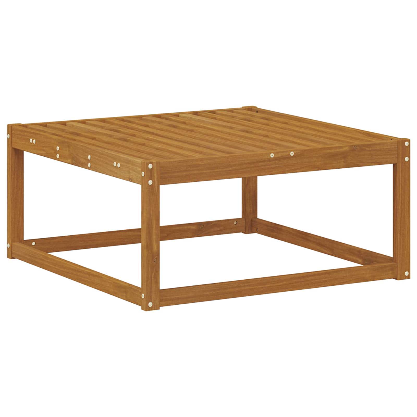 Ute fotstøtte Solid akasietre Naturlig 79 x 79 x 37 cm vidaXL