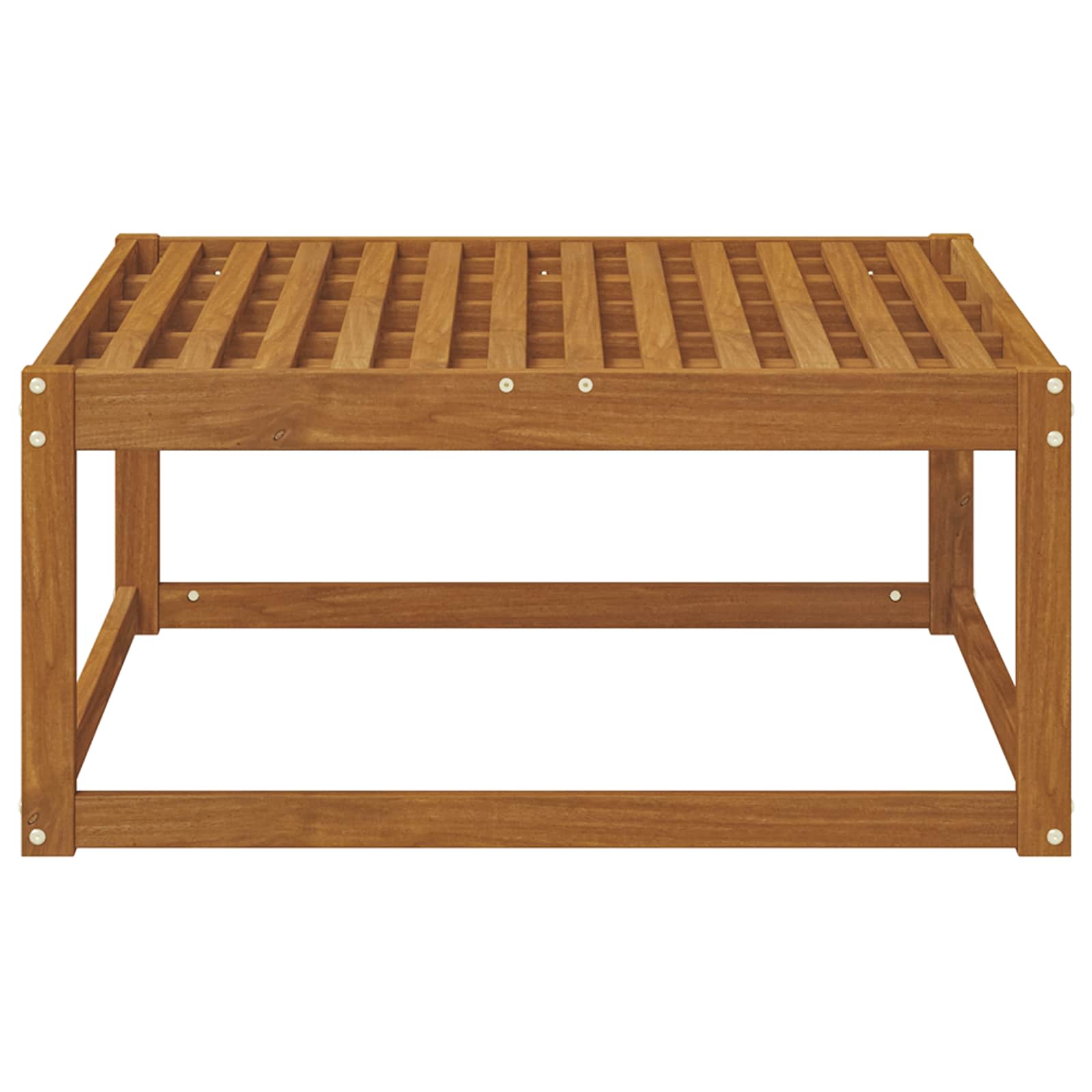 Ute fotstøtte Solid akasietre Naturlig 79 x 79 x 37 cm vidaXL