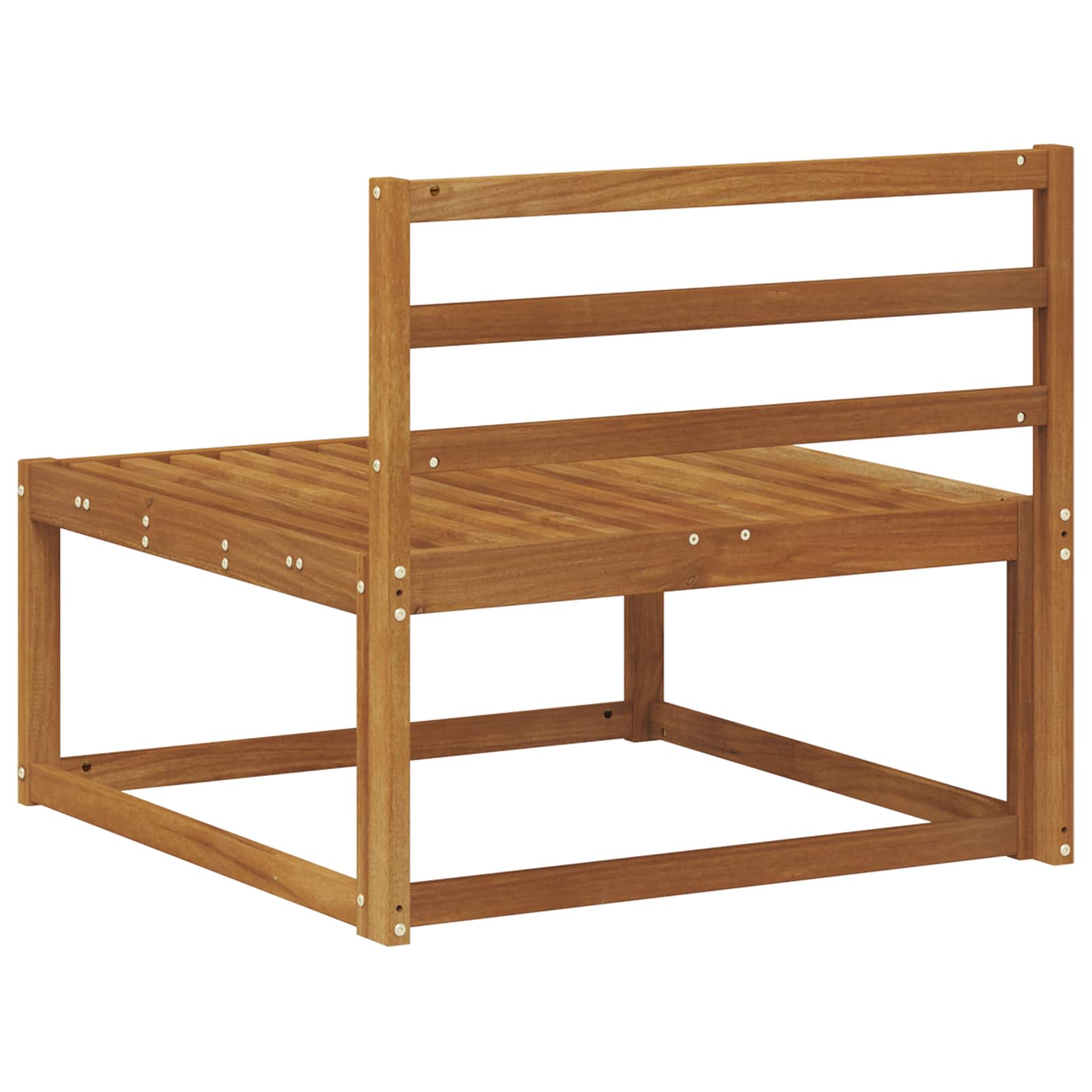 Ute Midt Sofa Solid akasietre Naturlig 79 x 83 x 73 cm vidaXL