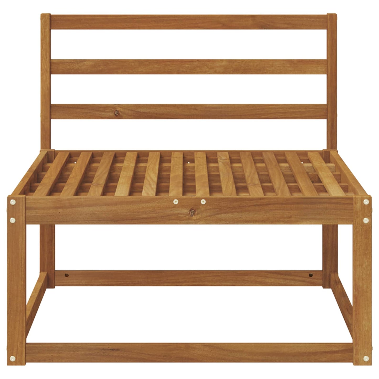 Ute Midt Sofa Solid akasietre Naturlig 79 x 83 x 73 cm vidaXL