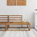 Utendørs end sofa Naturlig 115 x 83 x 73 cm Solid akasietre vidaXL