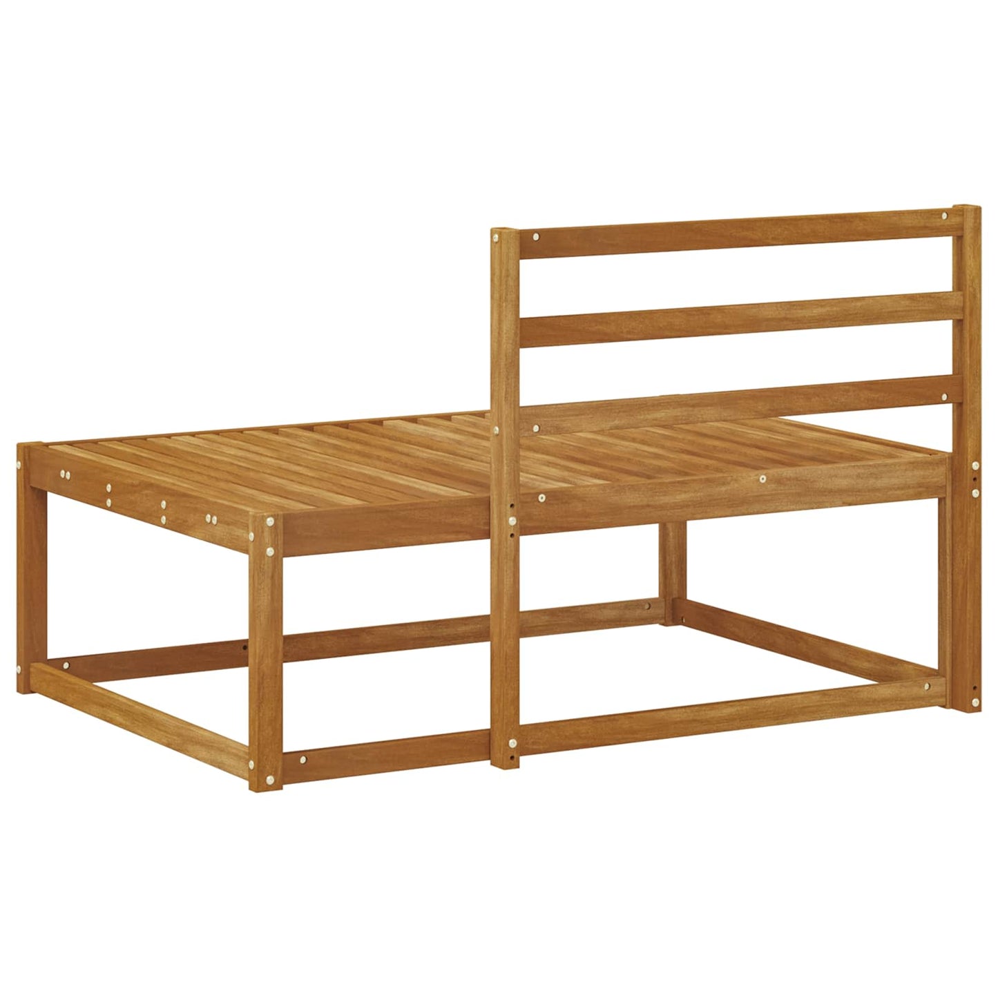 Utendørs end sofa Naturlig 115 x 83 x 73 cm Solid akasietre vidaXL