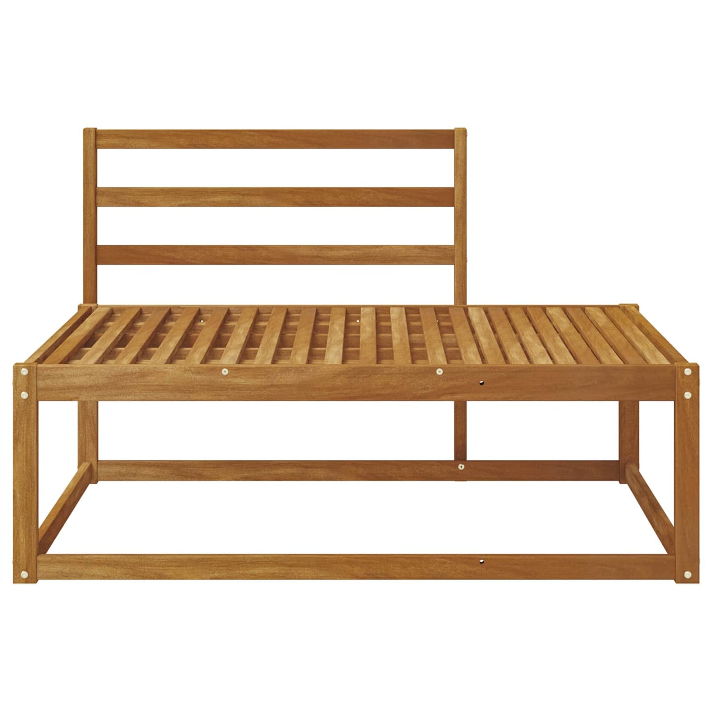 Utendørs end sofa Naturlig 115 x 83 x 73 cm Solid akasietre vidaXL