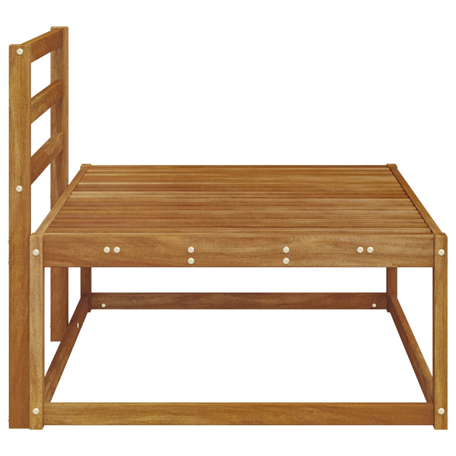 Utendørs end sofa Naturlig 115 x 83 x 73 cm Solid akasietre vidaXL