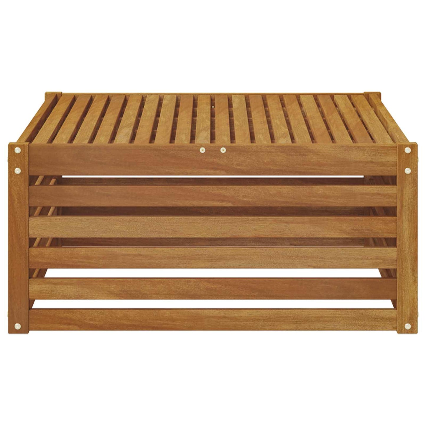 Utebord Solid akasietre Naturlig 79 x 79 x 37 cm