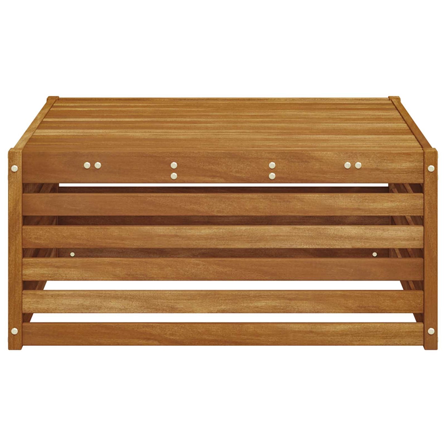 Utebord Solid akasietre Naturlig 79 x 79 x 37 cm