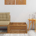 Ute fotstøtte Naturlig 79 x 79 x 37 cm Solid akasietre