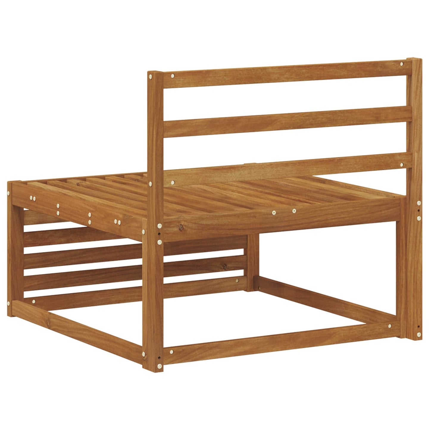 Ute Midt Sofa Solid akasietre Naturlig 79 x 83 x 73 cm vidaXL