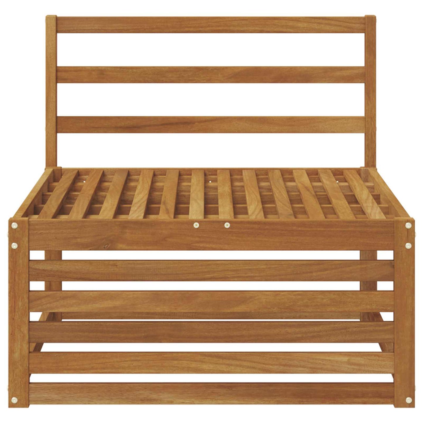 Ute Midt Sofa Solid akasietre Naturlig 79 x 83 x 73 cm vidaXL