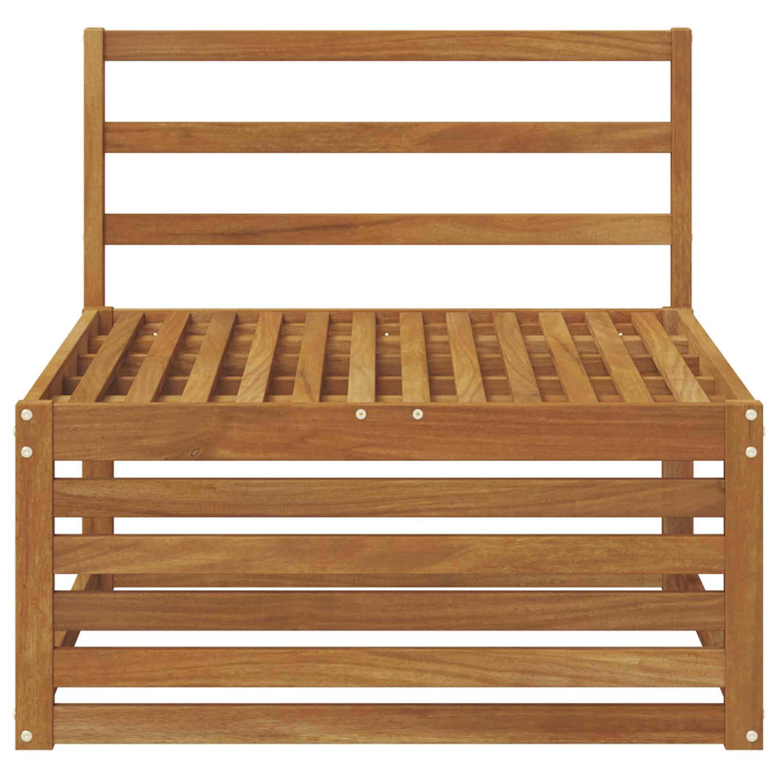 Ute Midt Sofa Solid akasietre Naturlig 79 x 83 x 73 cm vidaXL