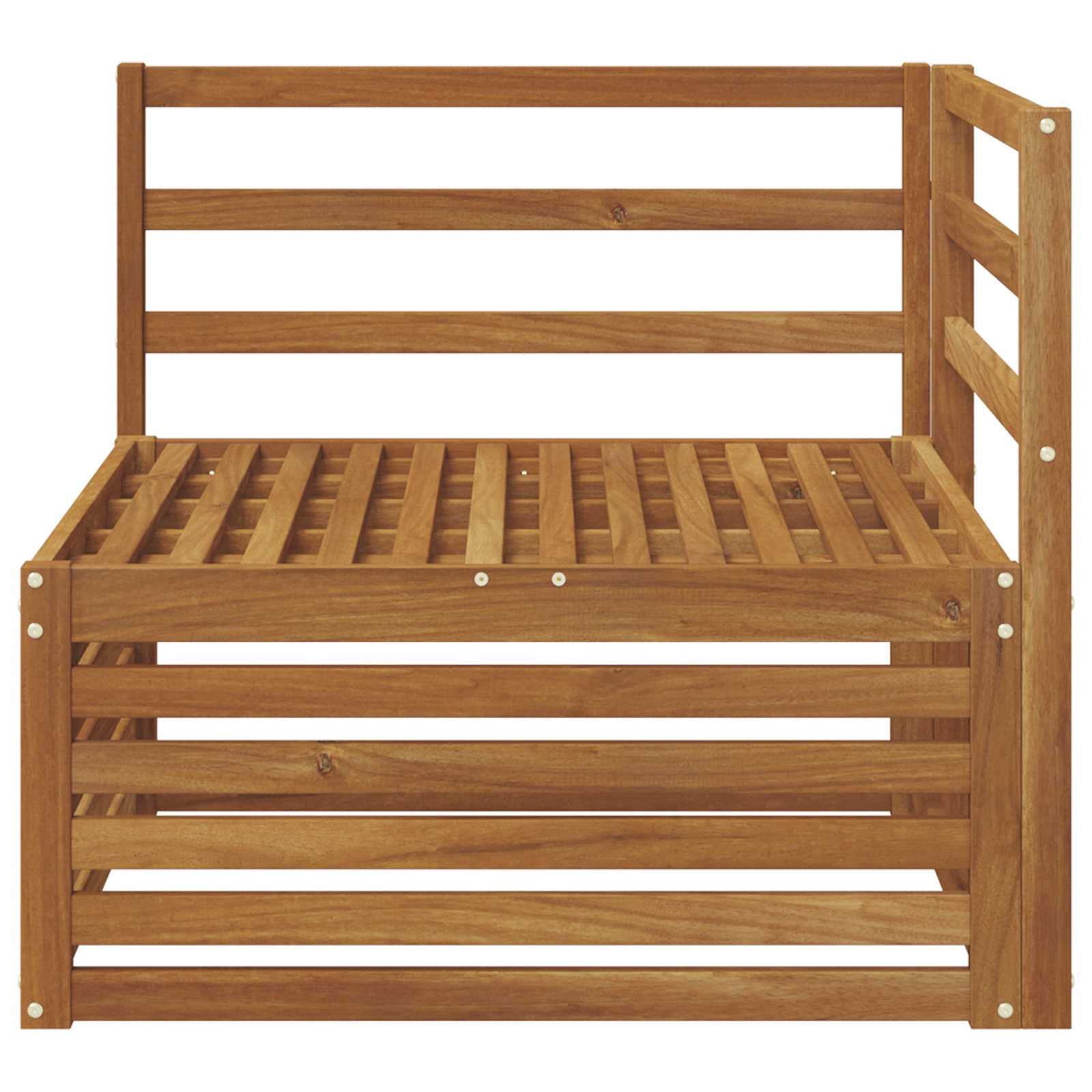 Utendørs Hjørnesofa Solid akasietre Naturlig 83 x 83 x 73 cm vidaXL