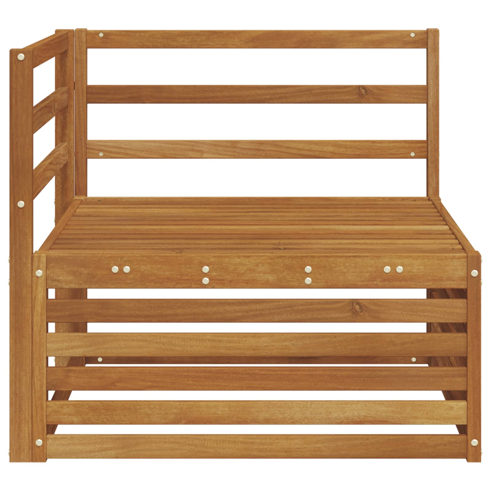 Utendørs Hjørnesofa Solid akasietre Naturlig 83 x 83 x 73 cm vidaXL