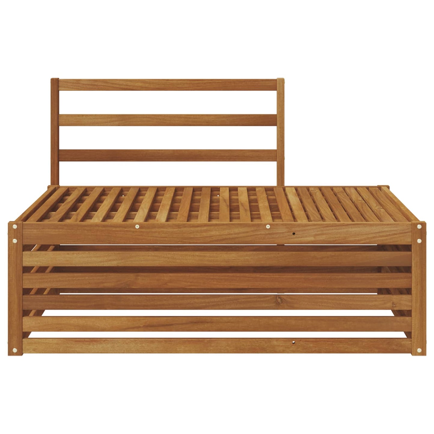 Utendørs end sofa Naturlig 115 x 83 x 73 cm Solid akasietre