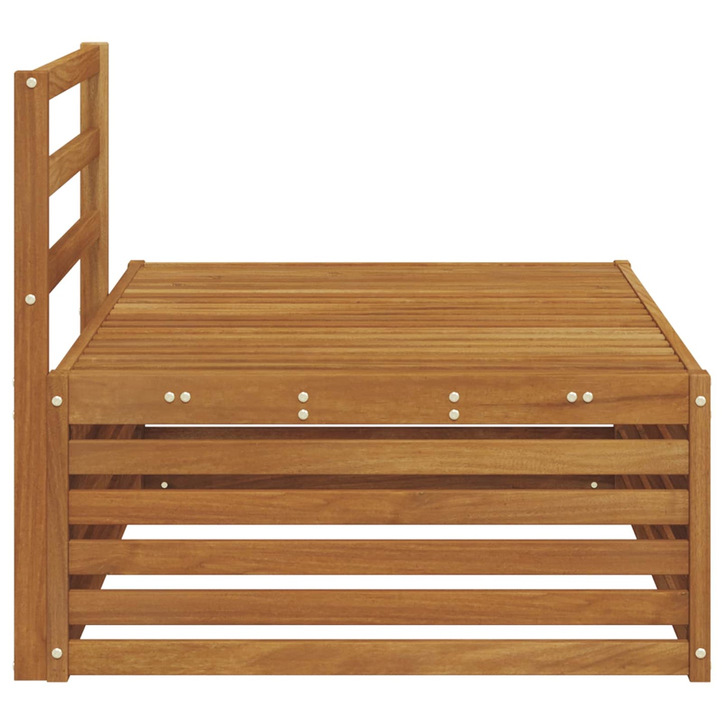 Utendørs end sofa Naturlig 115 x 83 x 73 cm Solid akasietre