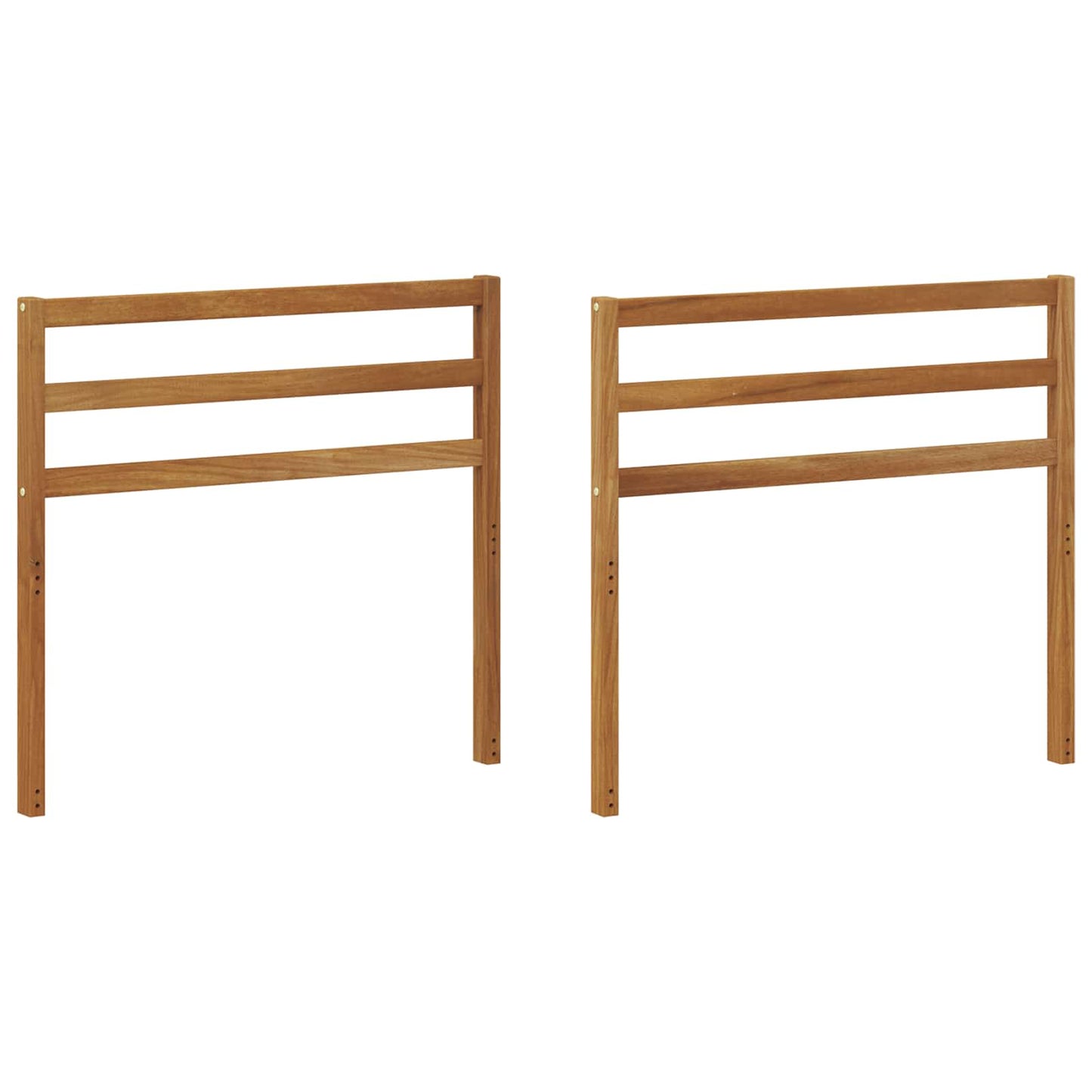 Armlene 2 pcs Naturlig 79 x 4 x 73 cm Solid akasietre