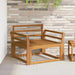 Armlene 2 stk. Naturlig 79 x 8 x 60 cm Solid akasietre