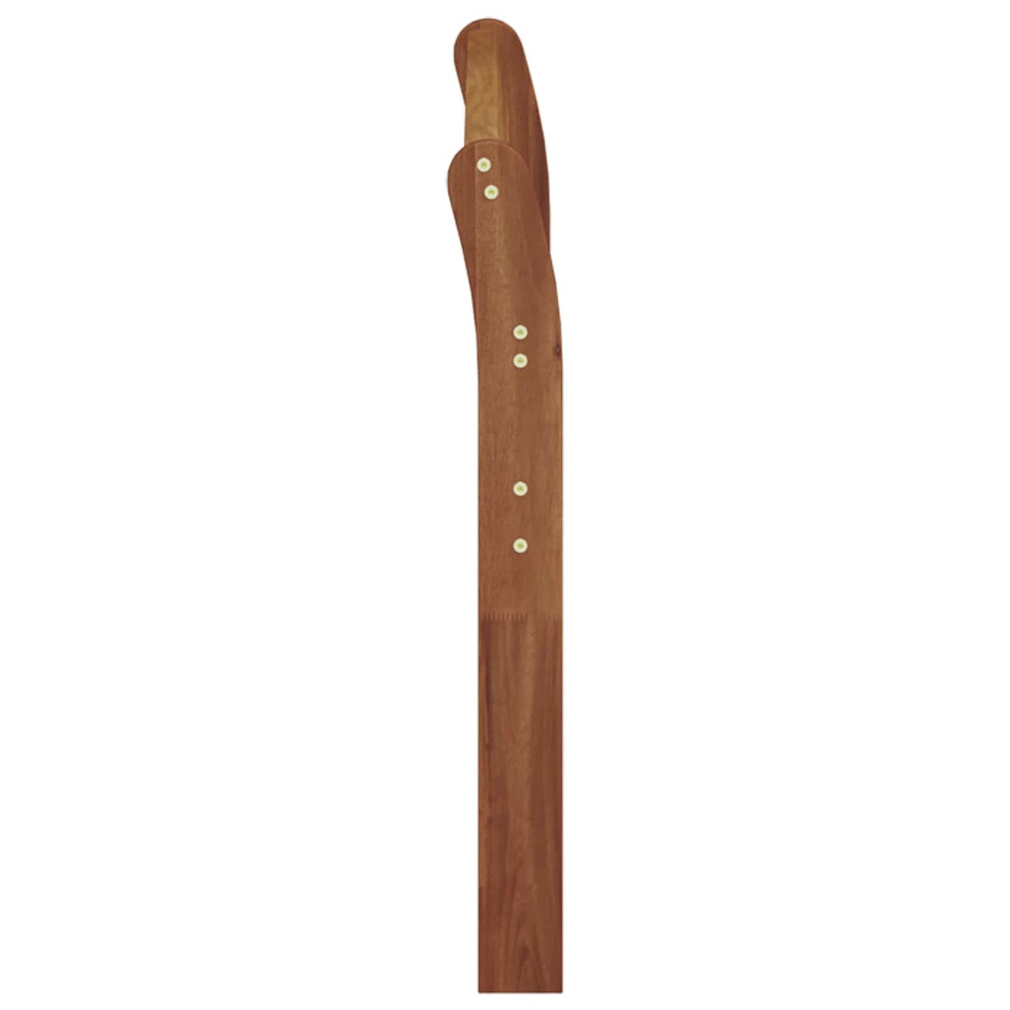 Armlene 2 stk. Naturlig 79 x 8 x 60 cm Solid akasietre