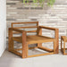 Armlene 2 stk. Naturlig 78 x 10 x 61 cm Solid akasietre