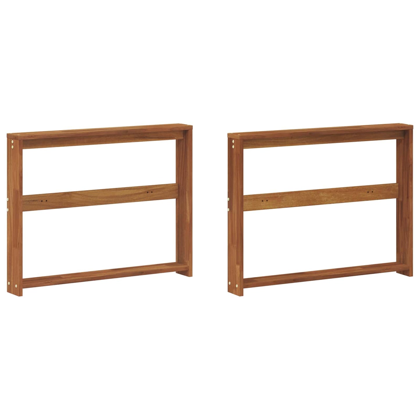 Armlene 2 stk. Naturlig 78 x 10 x 61 cm Solid akasietre