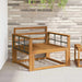 Armlene 2 stk. Naturlig 78,5 x 6 x 61 cm Solid akasietre