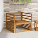 Armlene 2 stk. Naturlig 79 x 4 x 73 cm Solid akasietre