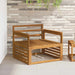 Armlene 2 stk. Naturlig 79 x 6 x 61 cm Solid akasietre