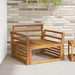 Armlene 2 stk. Naturlig 78,5 x 8 x 60 cm Solid akasietre