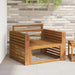 Armlene 2 stk. Naturlig 78,5 x 10 x 61 cm Solid akasietre