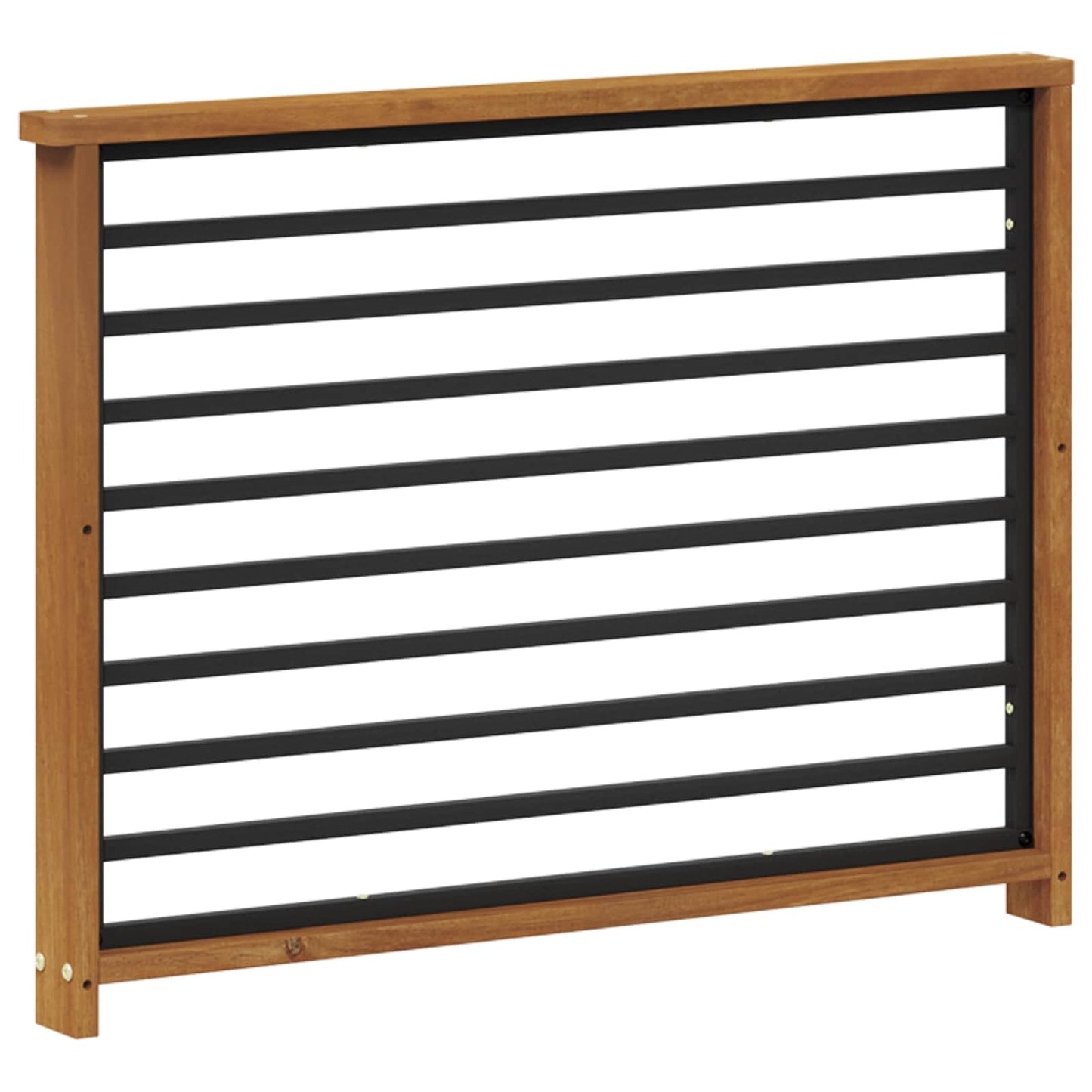 Armlene 2 stk. Naturlig 80 x 6 x 61 cm Solid akasietre