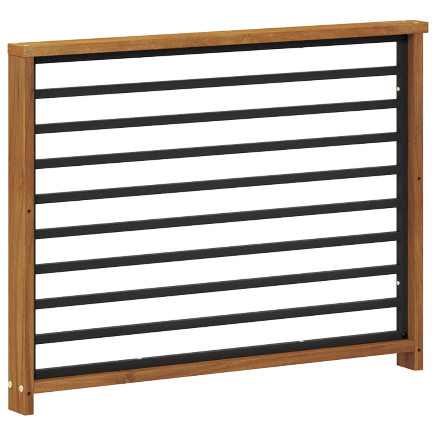 Armlene 2 stk. Naturlig 80 x 6 x 61 cm Solid akasietre